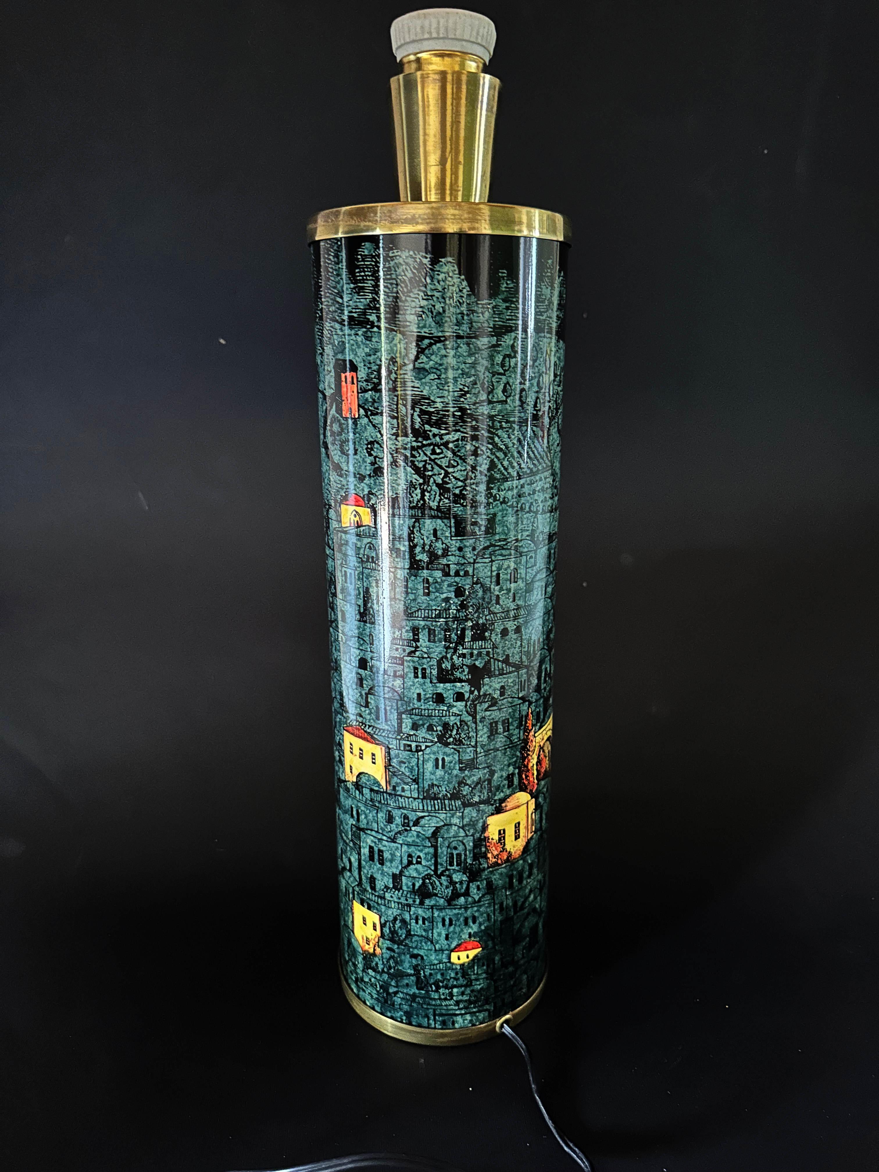 Mid-Century Modern Paire de lampes de bureau vintage FORNASETTI en vente