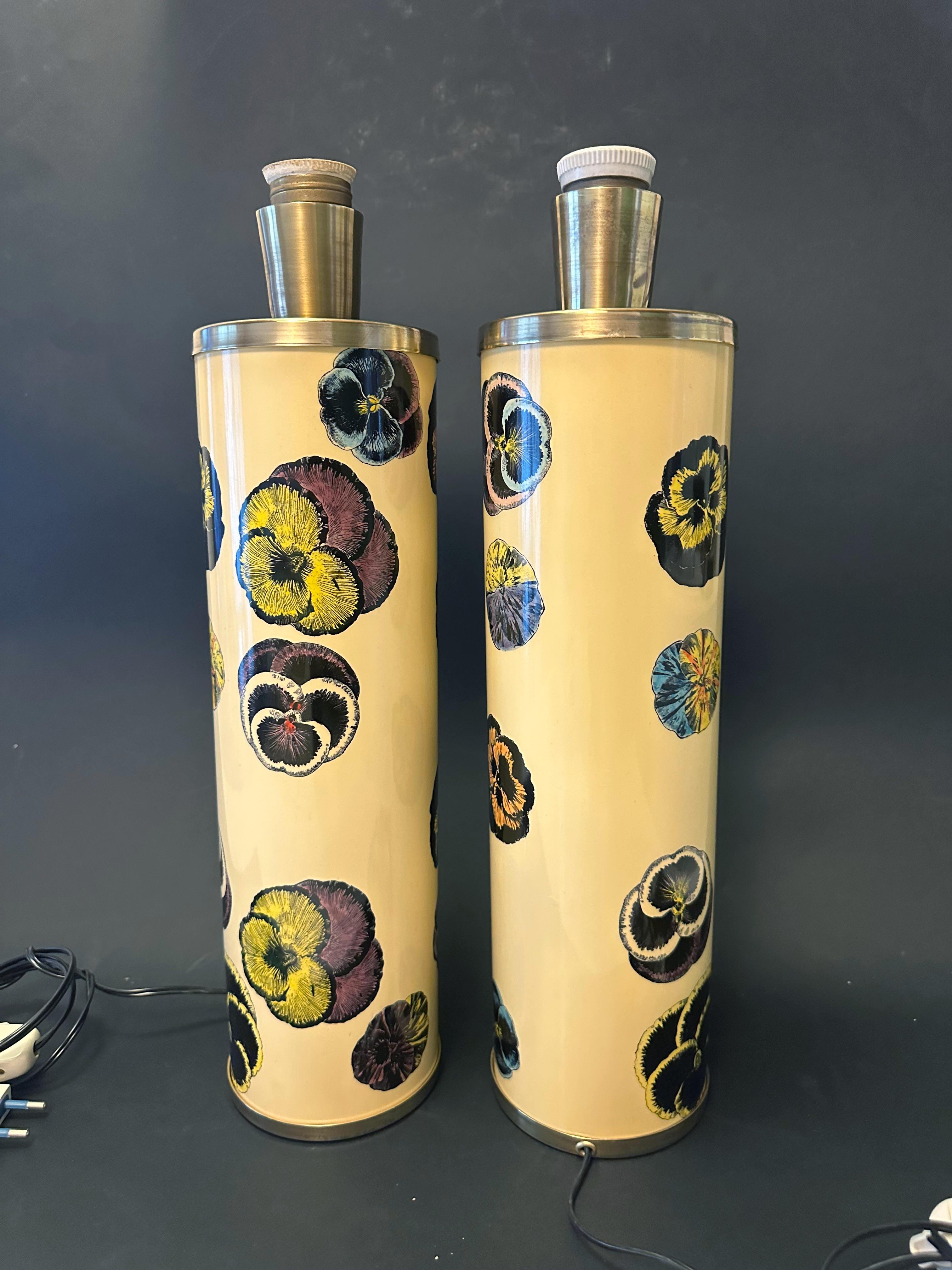 italien Paire de lampes de bureau vintage FORNASETTI en vente