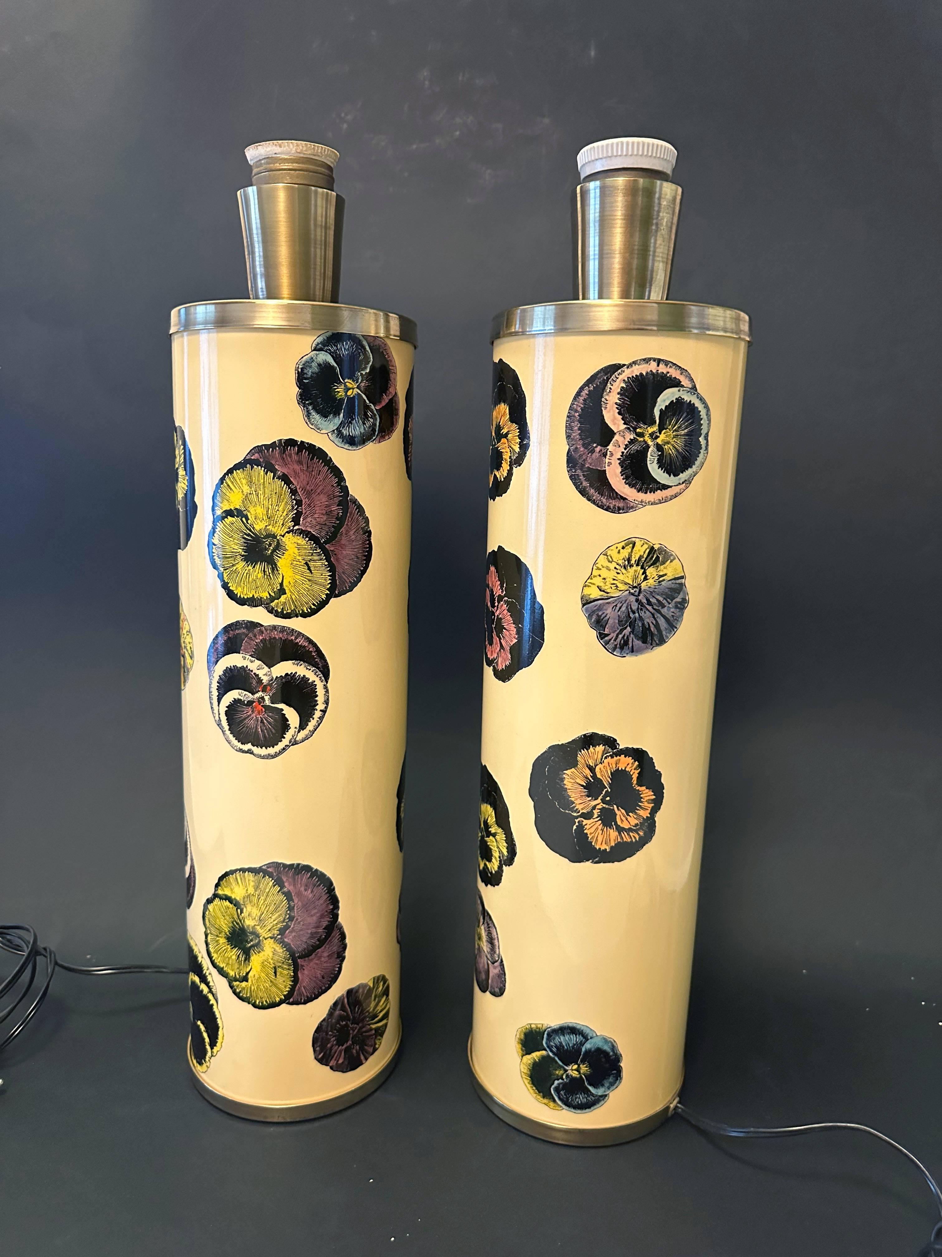 Paire de lampes de bureau vintage FORNASETTI Bon état - En vente à Los Angeles, CA