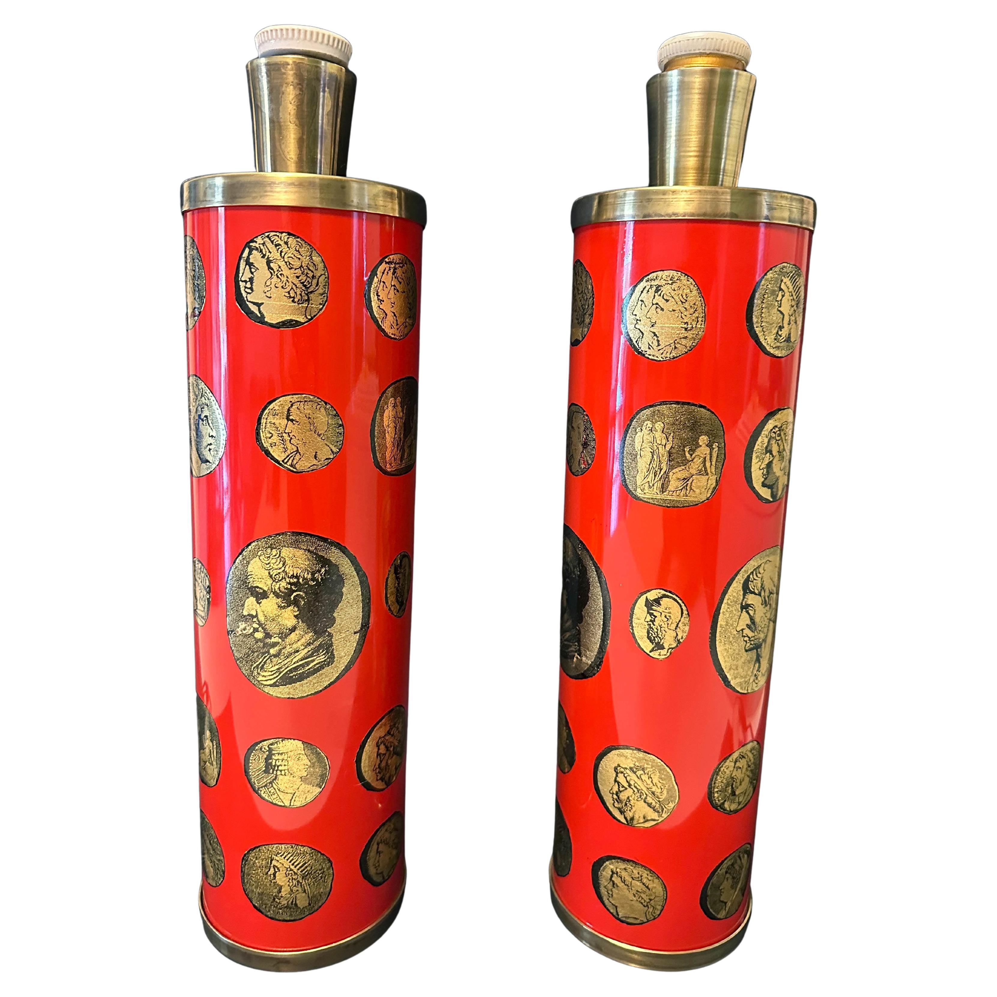 FORNASETTI Coppia di lampade da tavolo vintage