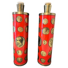 FORNASETTI Pareja de lámparas de mesa vintage