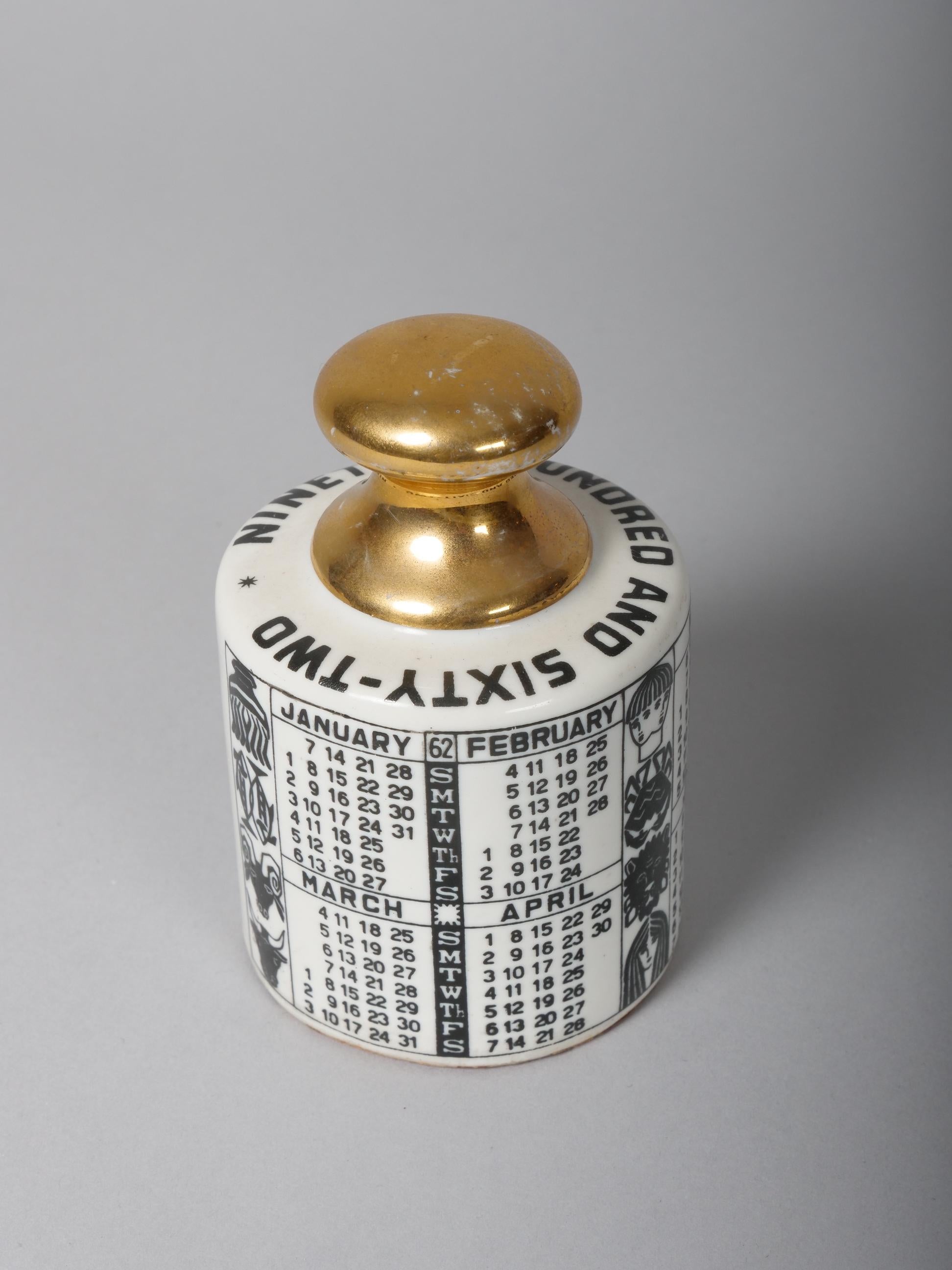 Fornasetti Briefbeschwerer 1962 Zodiac Kalender (Moderne der Mitte des Jahrhunderts) im Angebot