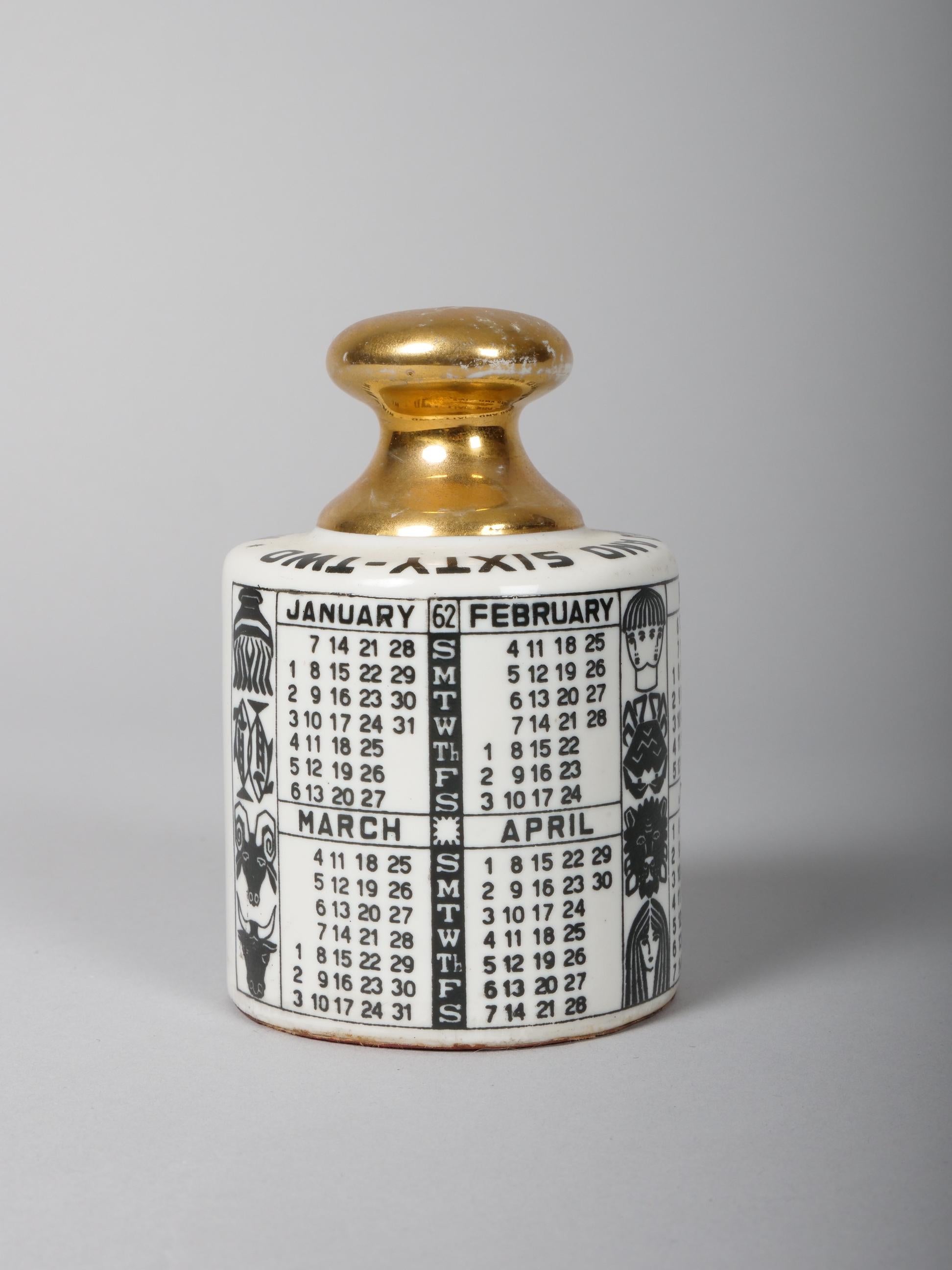 Fornasetti Briefbeschwerer 1962 Zodiac Kalender (Italienisch) im Angebot