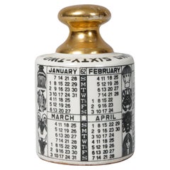 Fornasetti paper weight 1962 Zodiac calendar