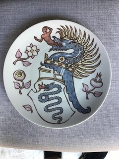 Fornasetti Plate n.5 “ Alfa Romeo“ Milano Porcelain, 1970, Italy