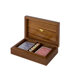 Fornasetti Playing Cards Box Visi from the Tema e Variazioni Series Wood