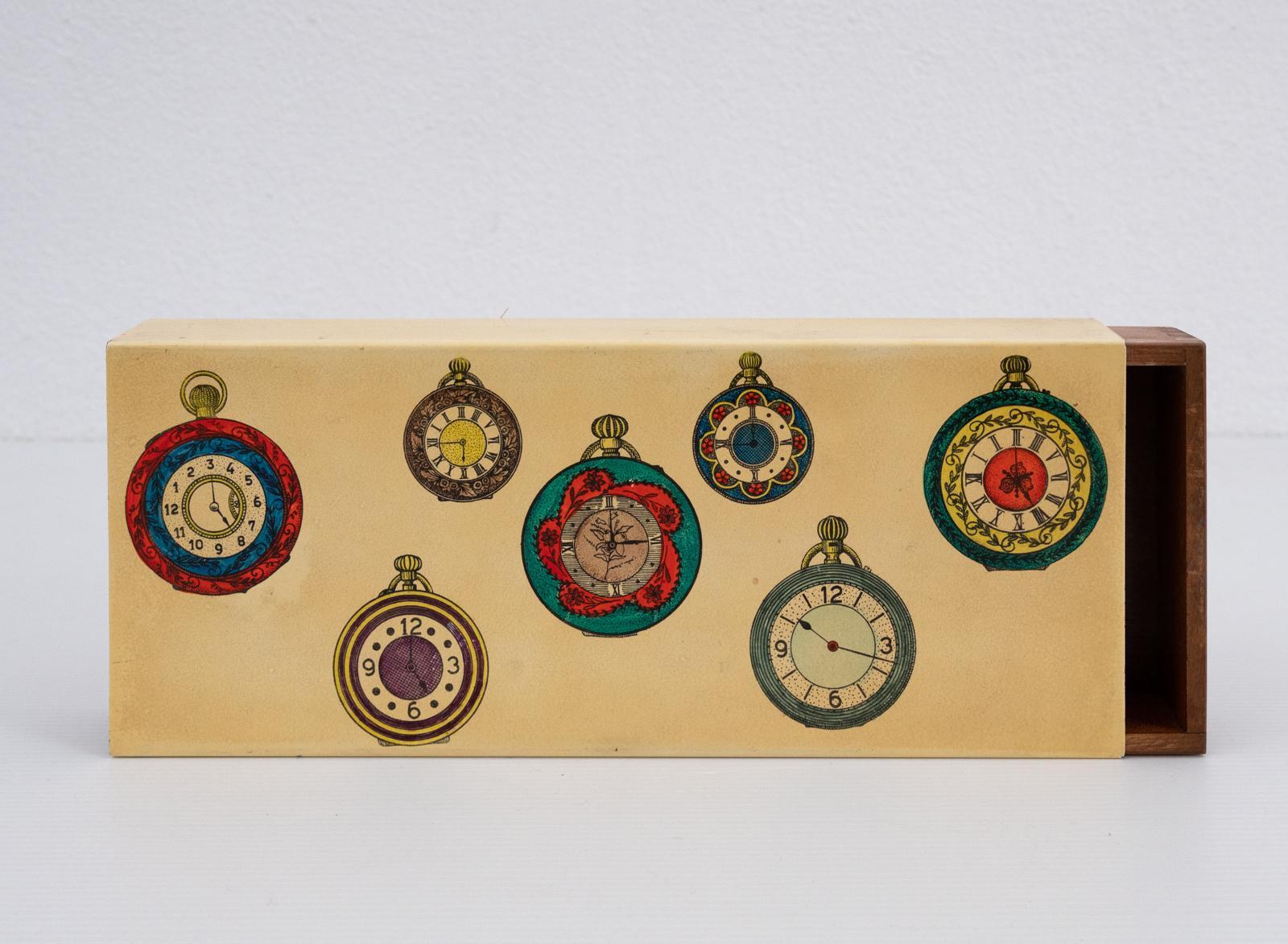 Mid-Century Modern Fornasetti Pocket Watches Design Box