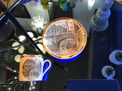 Fornasetti Porcelain Coffee Cup 1950 “Ponte Di Via Olona” Milano