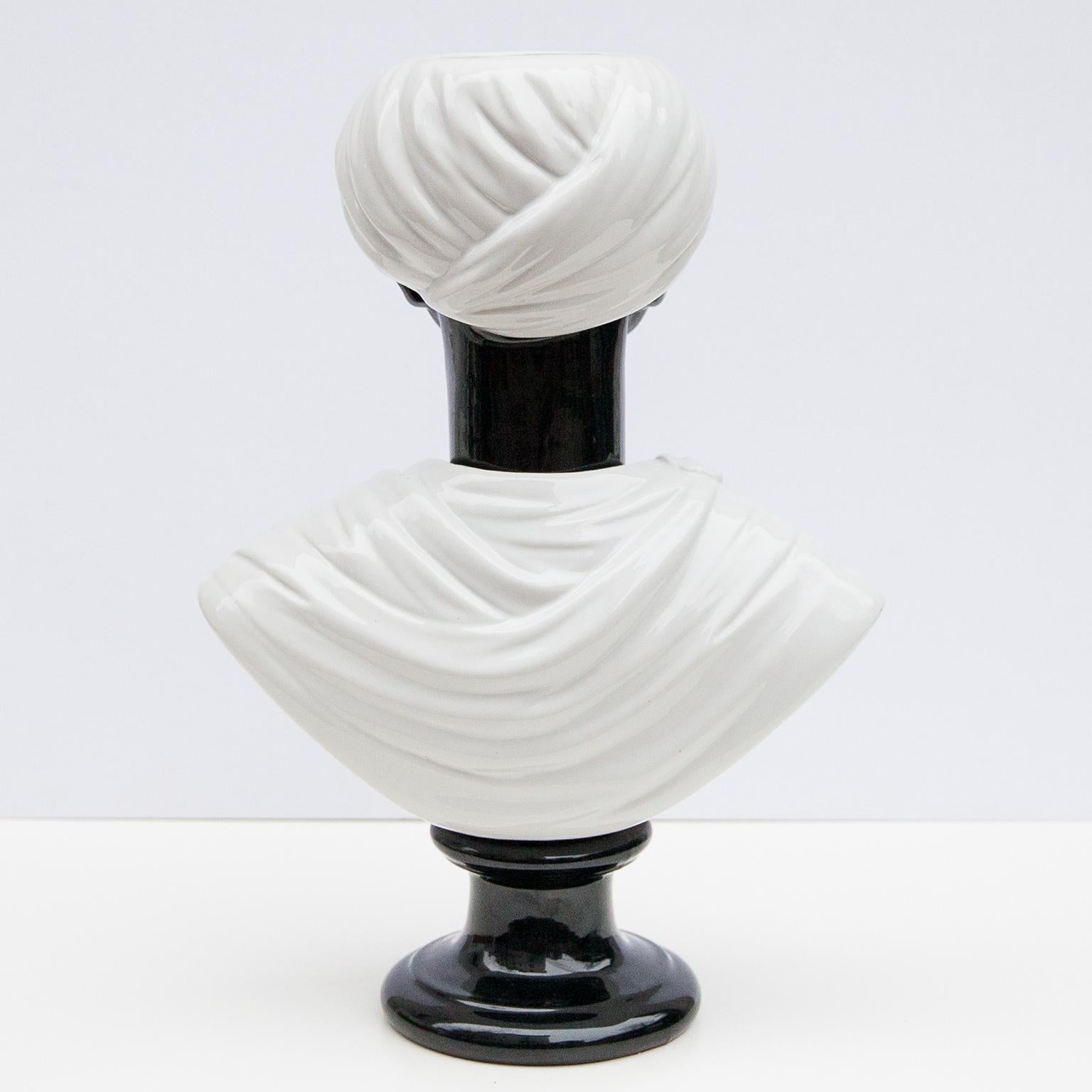 Hollywood Regency Fornasetti Porcellana Moorhead Italia 1950s Firmato in vendita