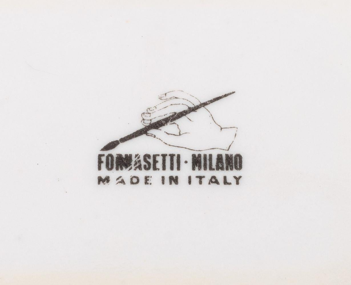 Fornasetti Porcelain Rectangular Trays, 2 im Angebot 1