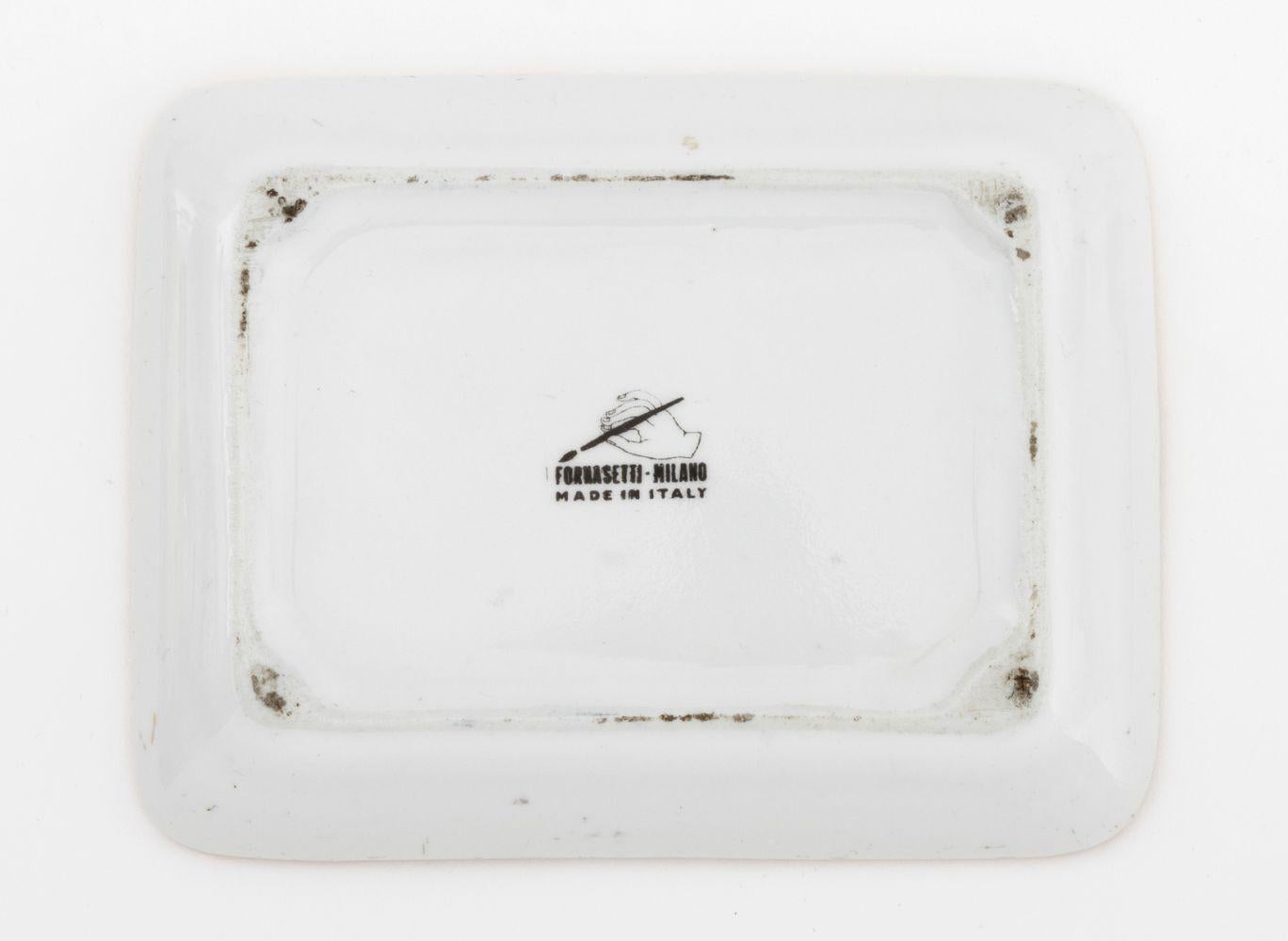 Fornasetti Porcelain Tableware, 3 Pcs. im Angebot 2