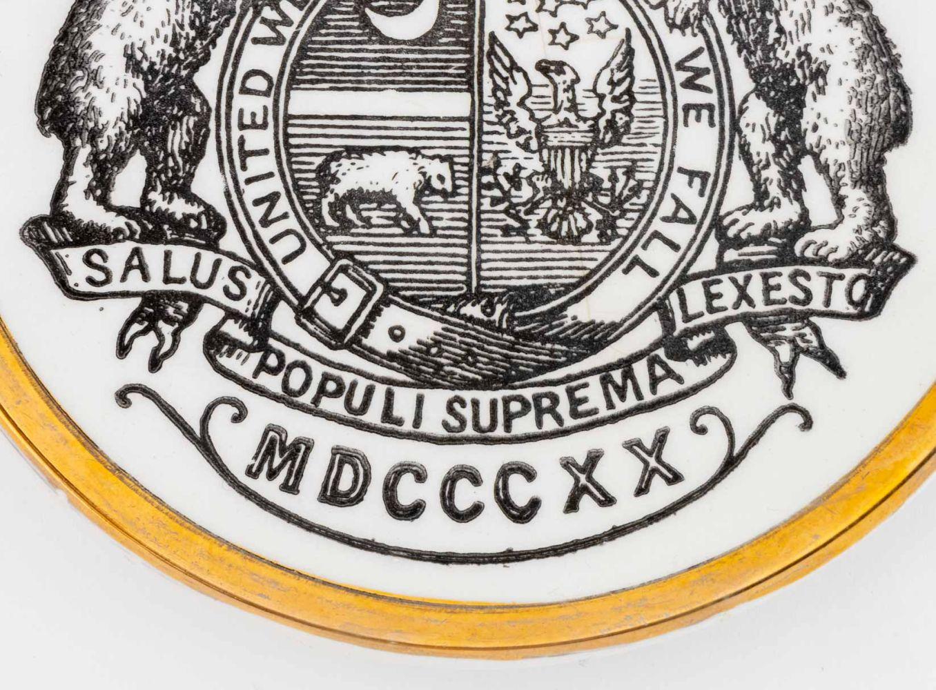 Fornasetti Porcelain Tableware, 3 Pcs. im Angebot 6