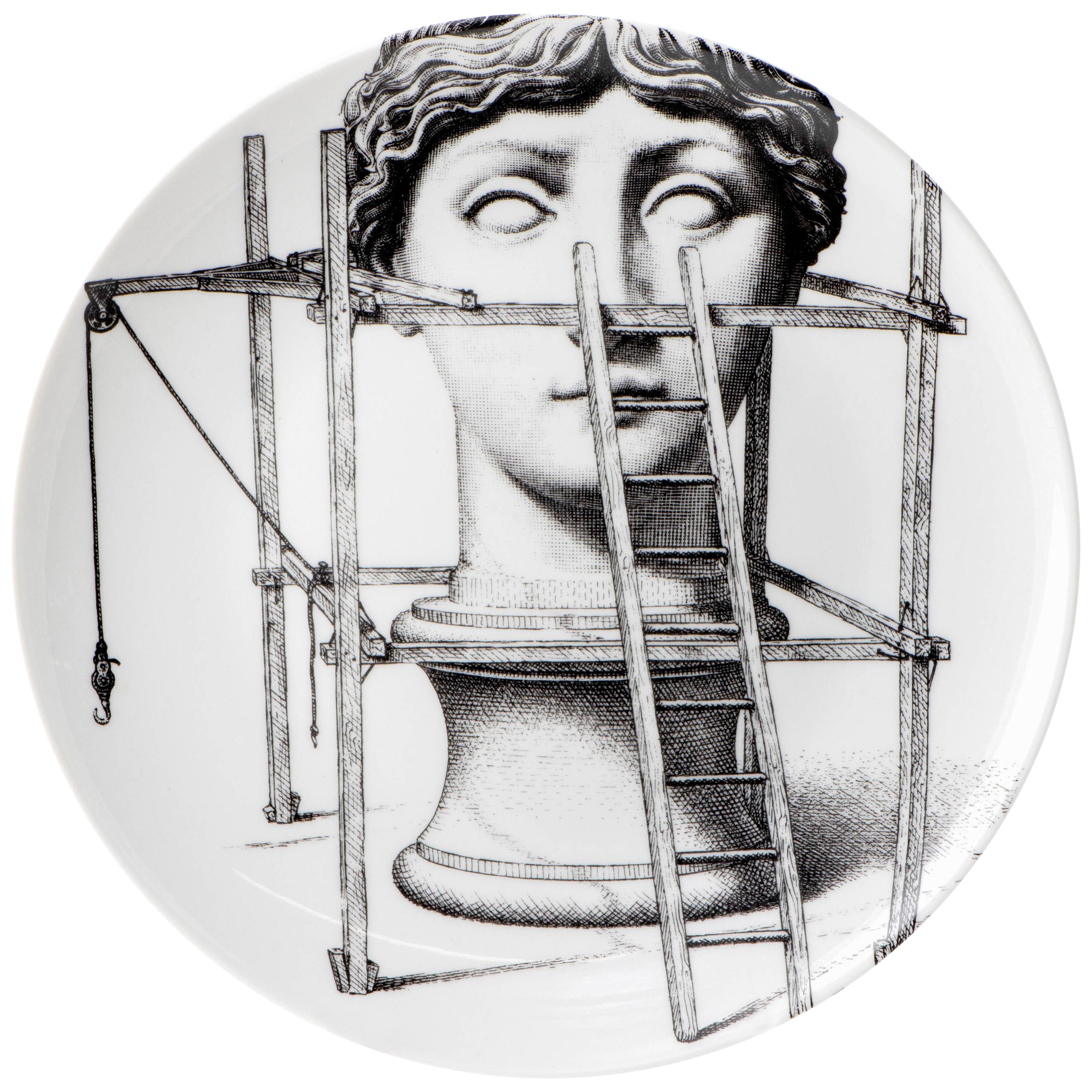 Fornasetti Porcelain "Themes and Variations" Plate No 200, Italy, circa 1990 For Sale