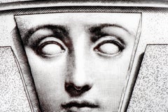 Fornasetti Porcelain "Themes and Variations" Plate No 212, Italy, circa 1990