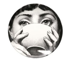 Fornasetti Porcelain Themes & Variation Plate, Pattern 191