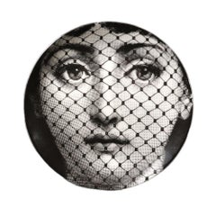 Fornasetti Porcelain Themes & Variation Plate, Pattern Number 78