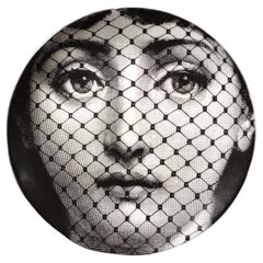 Fornasetti Porcelain Themes 
Variation Plate, Pattern Number 78