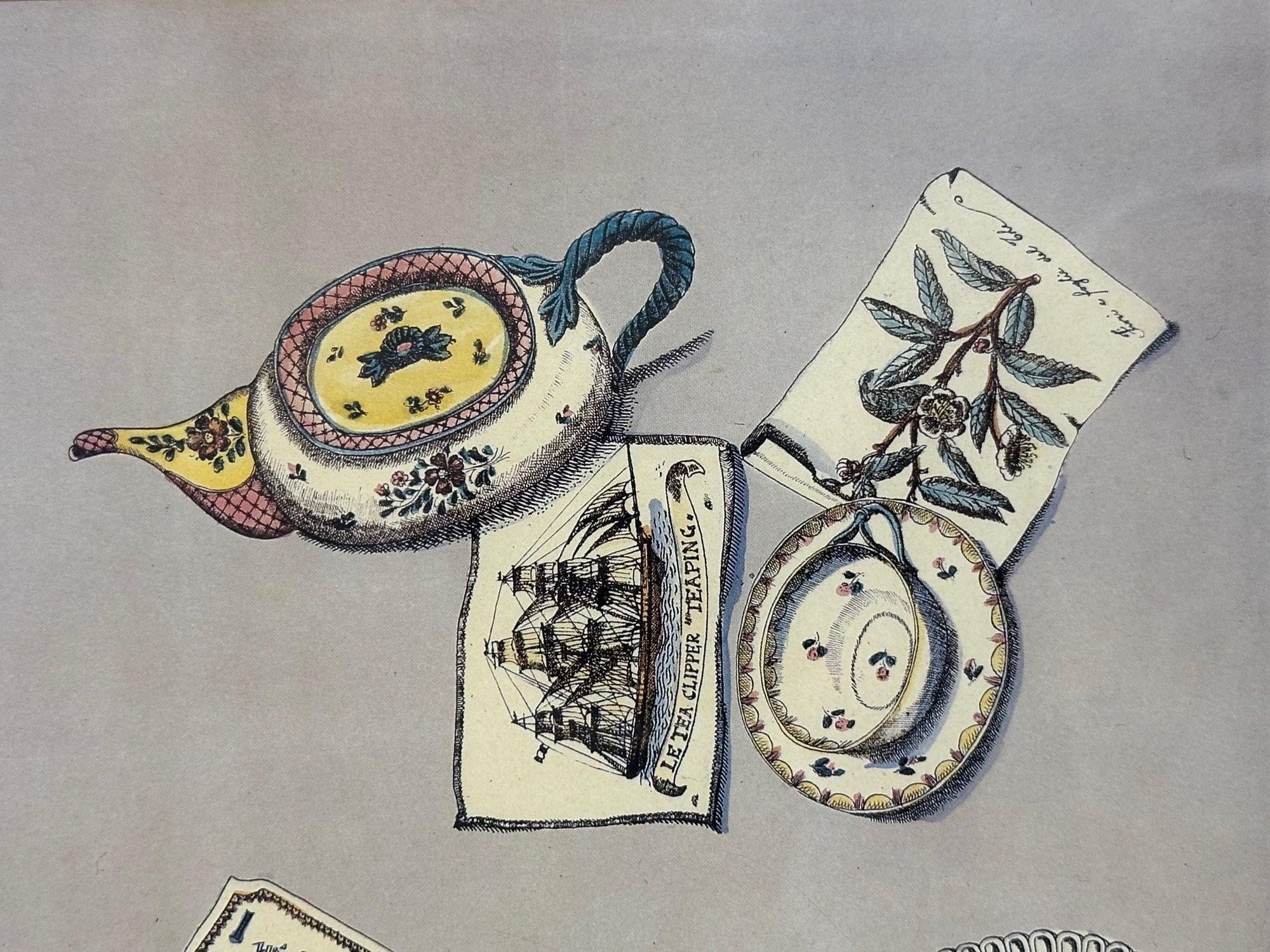 Piero Fornasetti, Mid-Century Modern, Exhibition Poster, Paper, Light Wood Frame For Sale 4