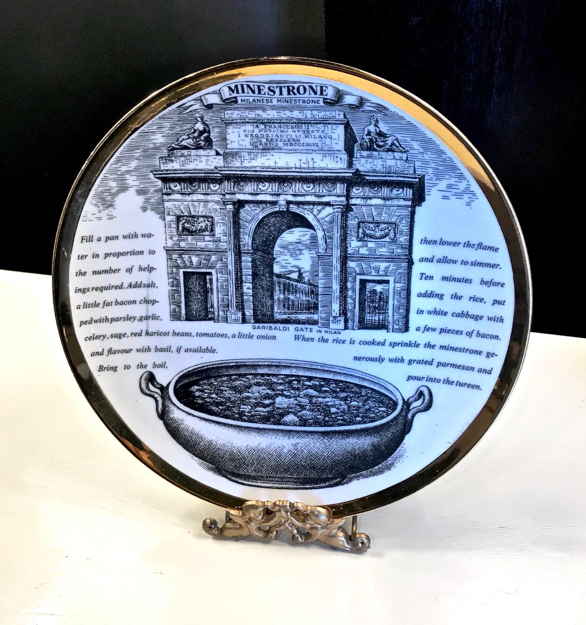 Fornasetti Recipe Plates, Set of Eight 2