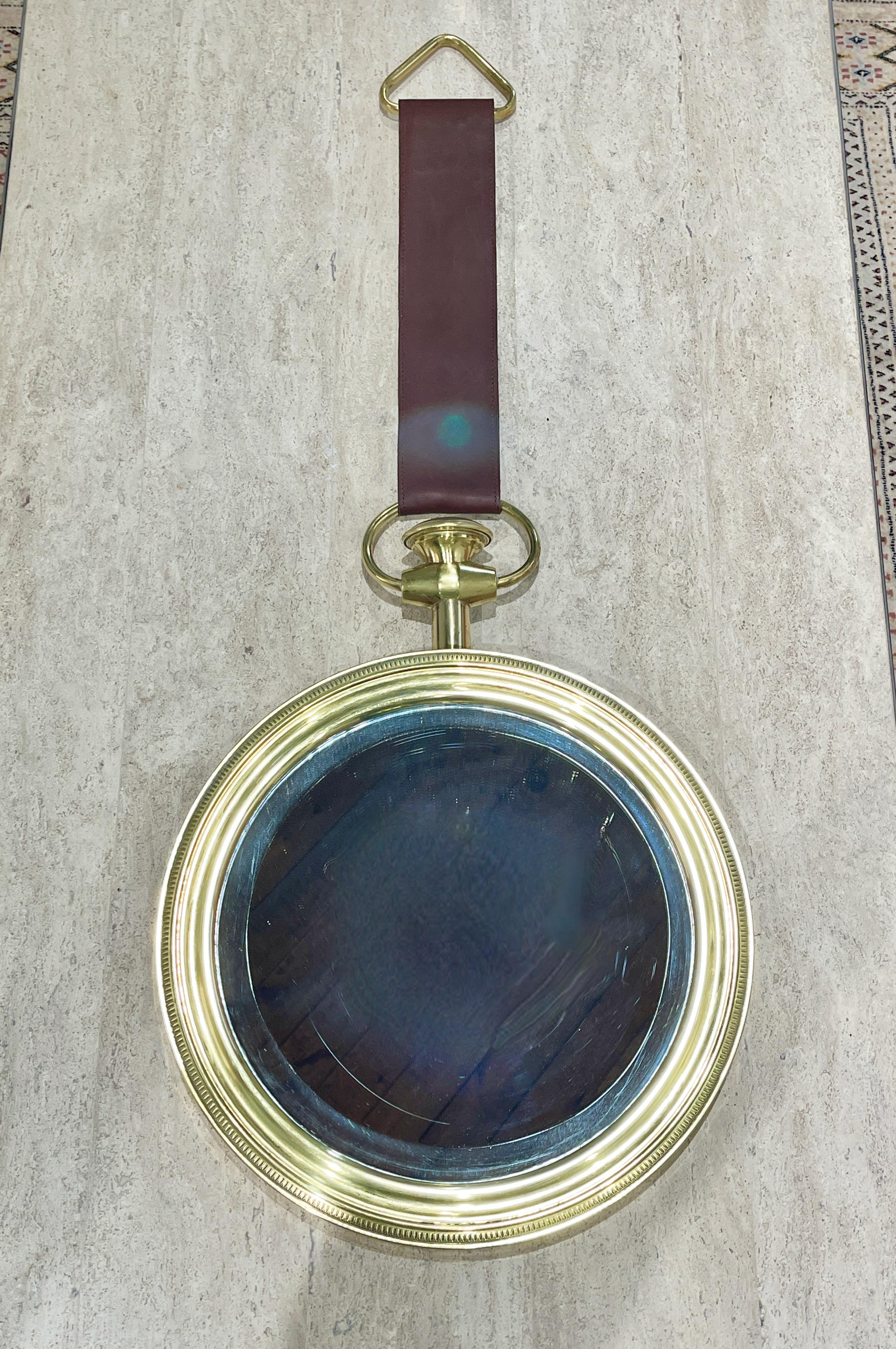 Fornasetti miroir rond en forme de montre de poche 5