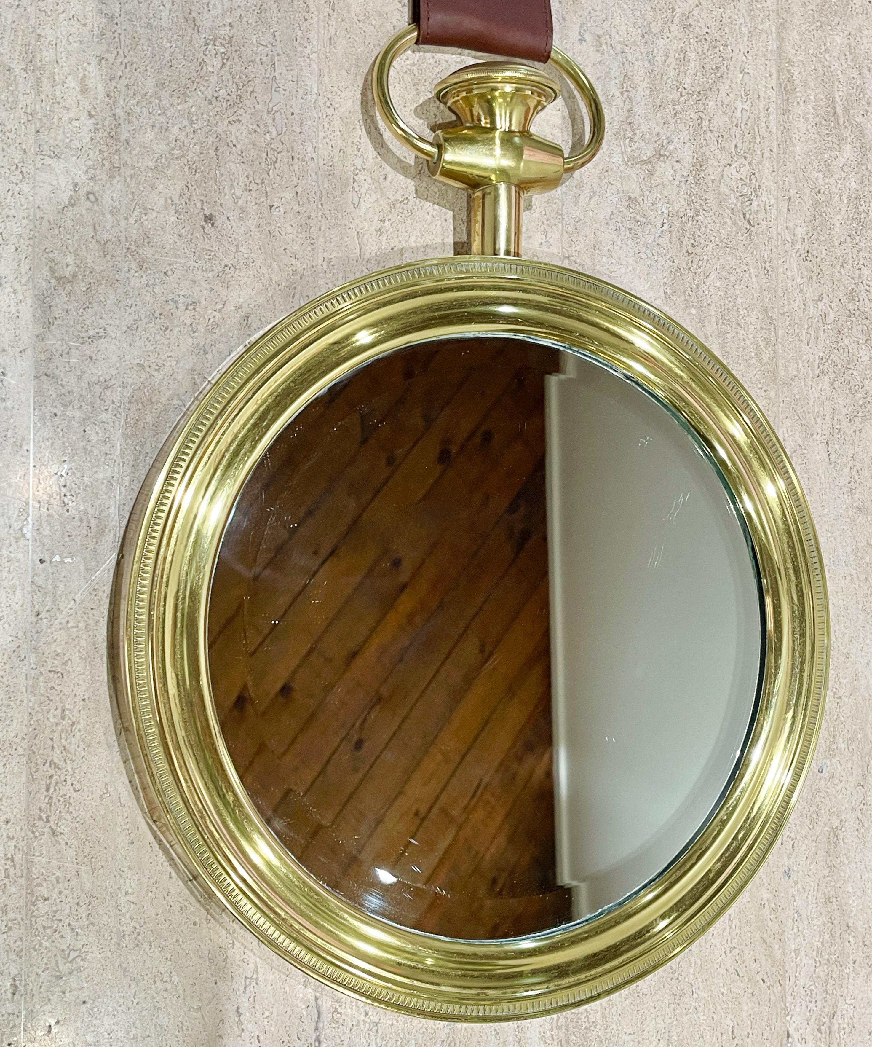 Fornasetti miroir rond en forme de montre de poche 6