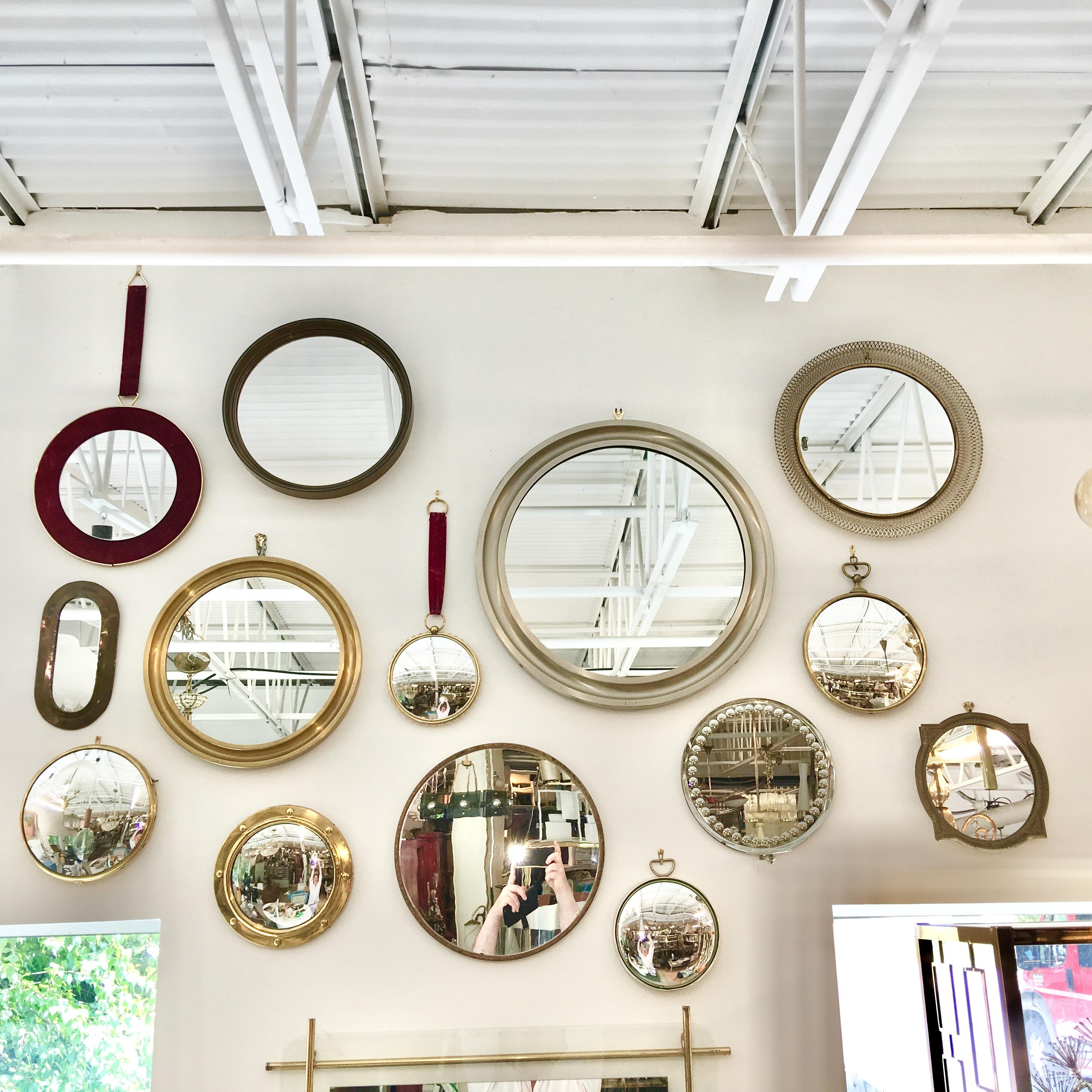 Fornasetti miroir rond en forme de montre de poche 9
