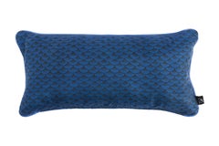 Fornasetti Silk Cushion Sardine Fishes on Blue