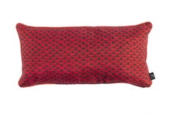 Fornasetti Silk Cushion Sardine Fishes on Red