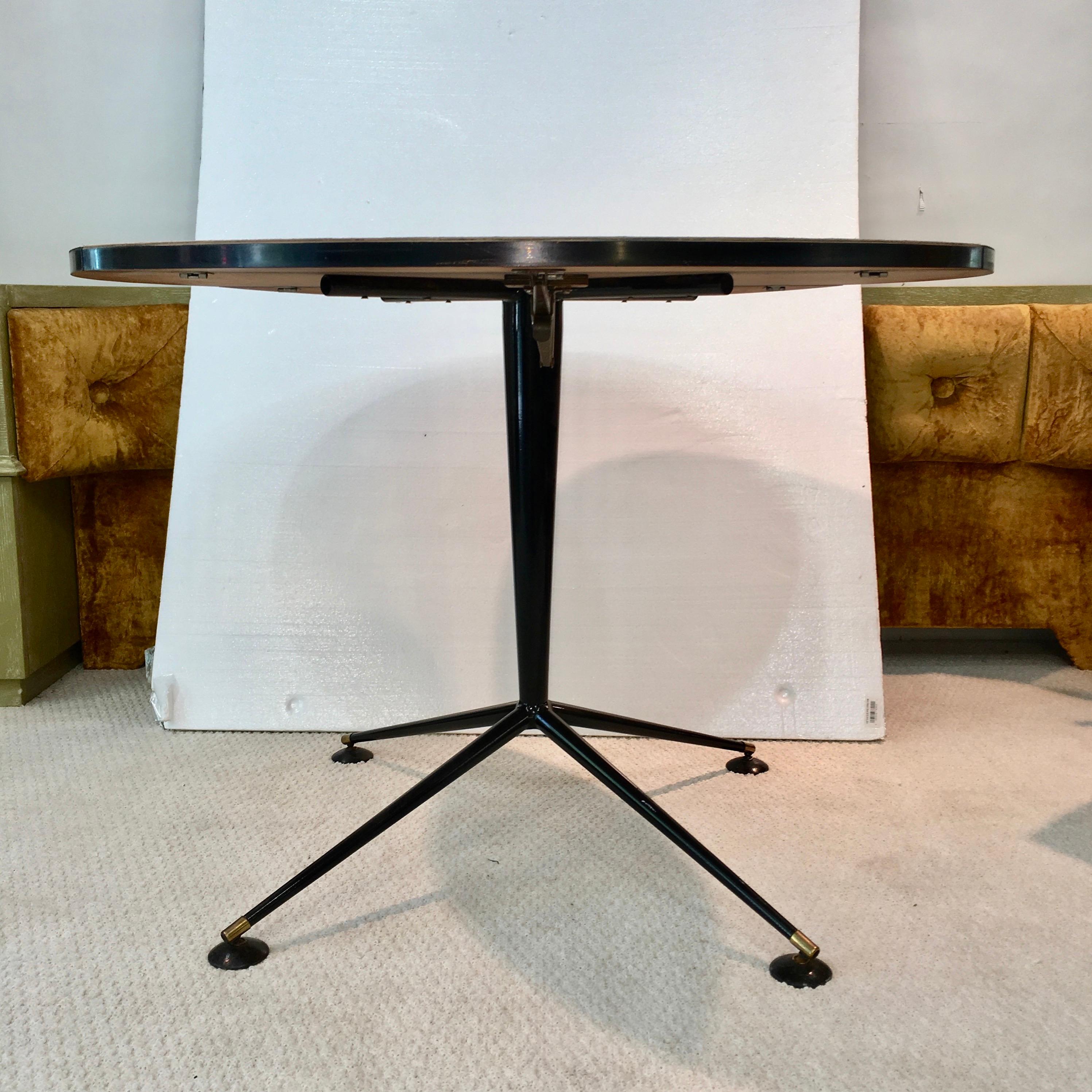 Mid-Century Modern Andrew J. Milne for Heal's Round Drop Leaf Table For Sale