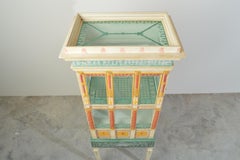 Fornasetti Style Renaissance French Display Curio Cabinet by Eric Lansdown