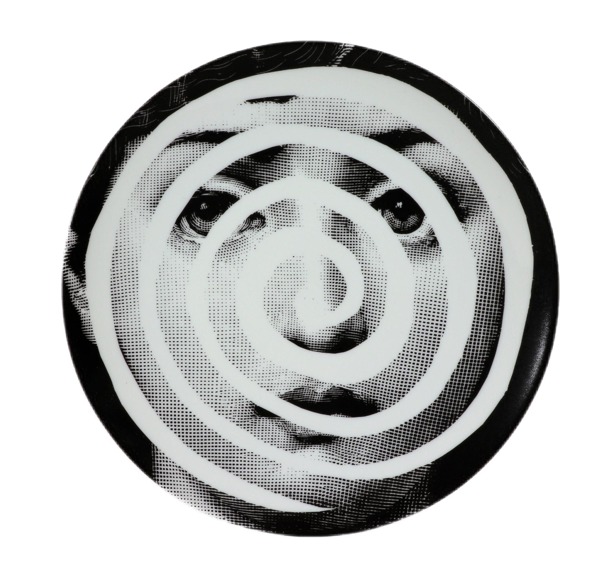 Fornasetti Surrealist Themes 
Variations Plate, #18, Fornasetti, "Circles" For Sale