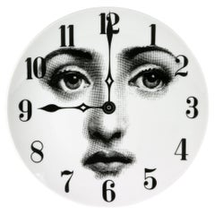 Fornasetti Tema e Variazioni Plate No. 74, Clock Face, Lina Cavalieri, Milan