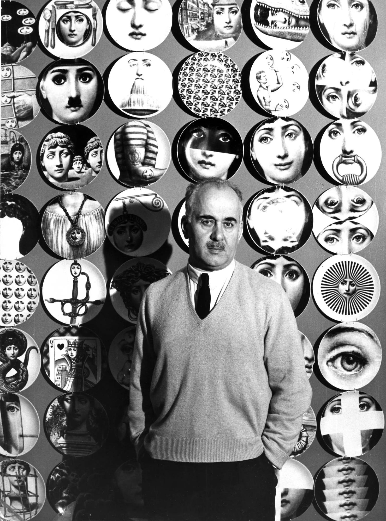 Placa Fornasetti Temas y Variaciones, Número 2 Moderno
