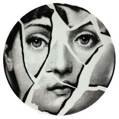 Retro Fornasetti Themes and Variations Plate, Number 2