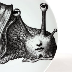 Fornasetti Themes & Variations Plate, Atelier Fornasetti, #260, The Snail