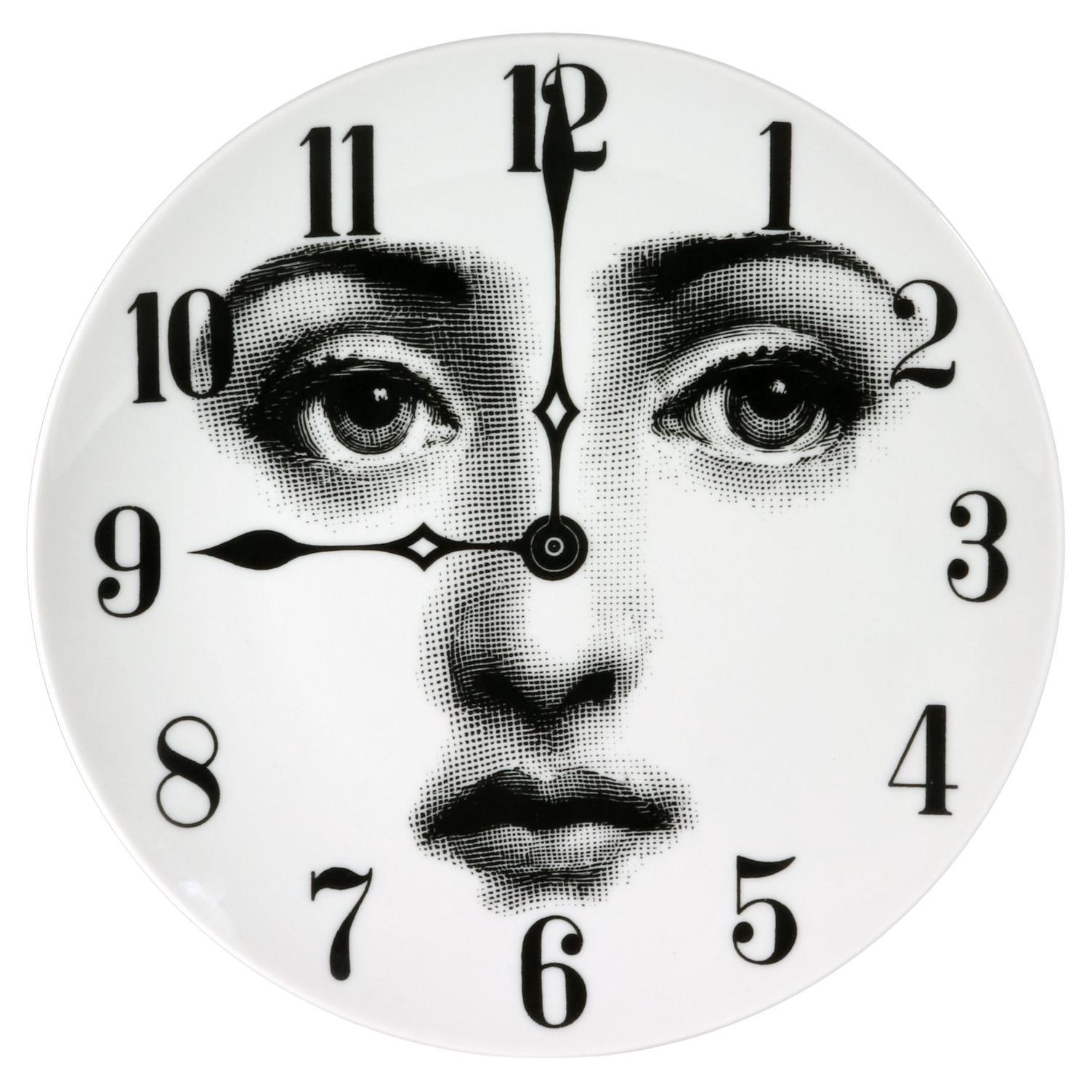 Fornasetti Themes & Variations Plate-Clock, Pattern Number 74 For Sale