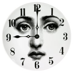 Fornasetti Themes & Variations Plate-Clock, Pattern Number 74
