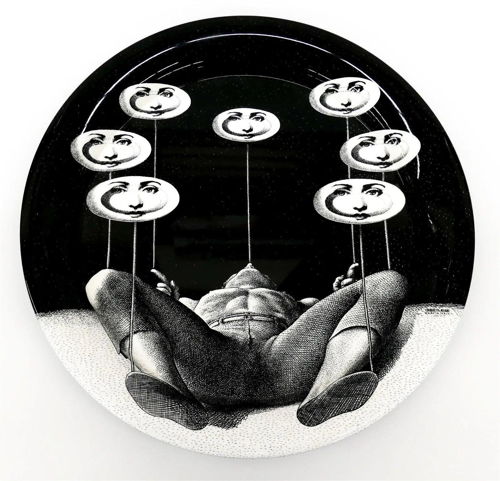 Fornasetti Tray-Juggler with Spinning Plates, Atelier Fornasetti For Sale 2