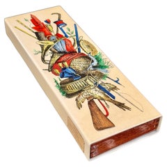 Caja esmaltada Fornasetti "Trofeo Selvaggina", ca. 1950
