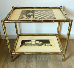 Mesa bandeja de dos niveles FORNASETTI