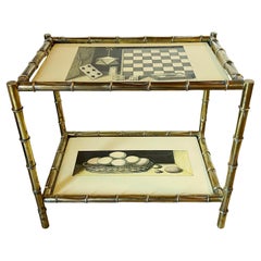 FORNASETTI Zweistufiger Tabletttisch