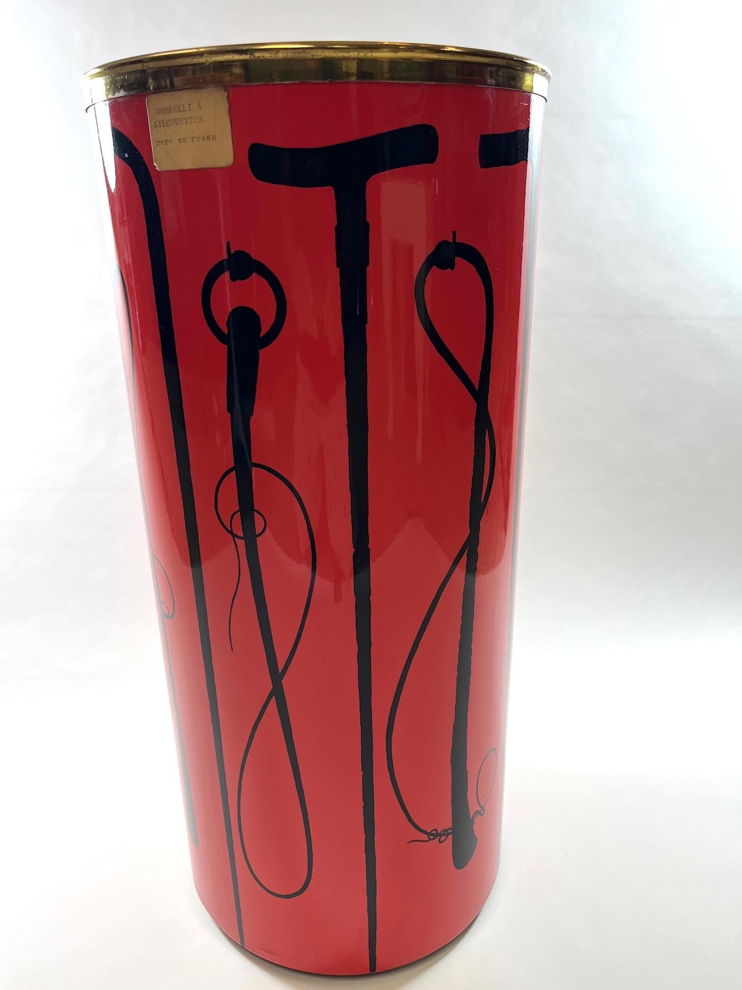 Paragüero Fornasetti mediados del siglo XX en venta