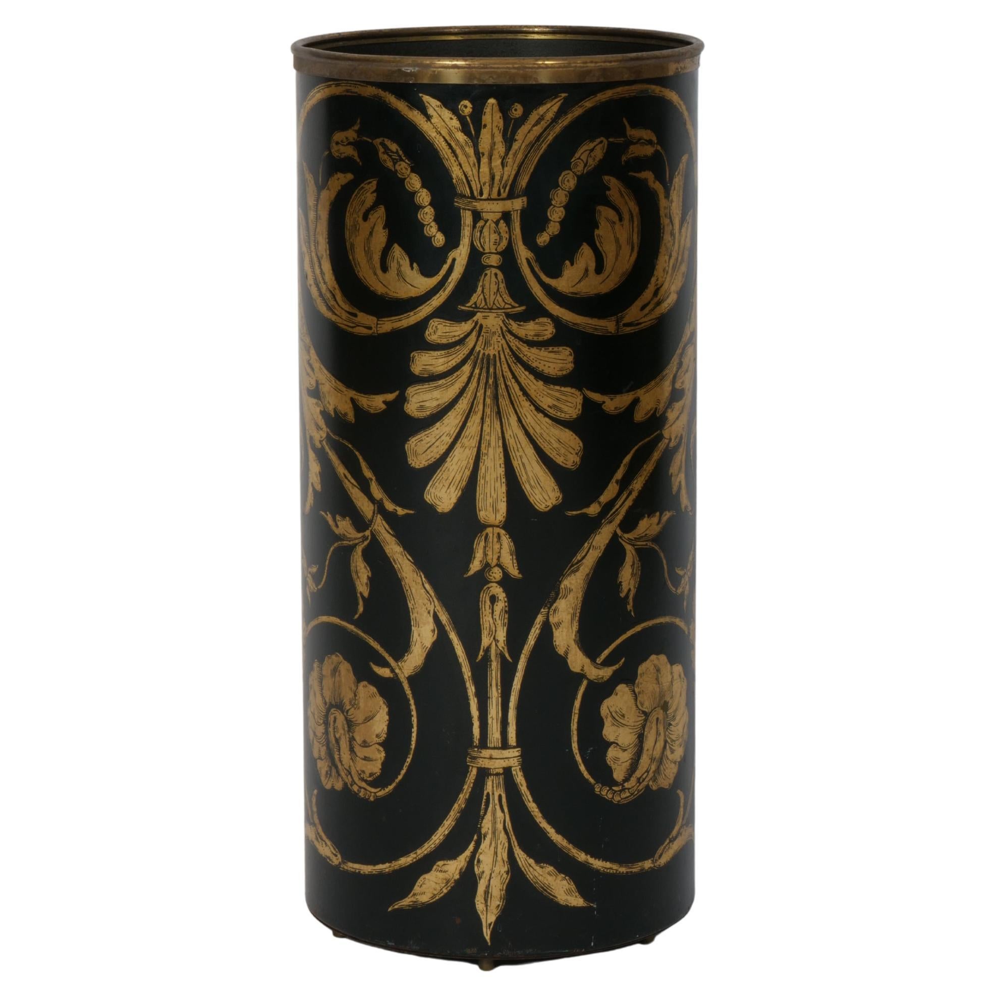 Fornasetti umbrella stand. Italy c1950
