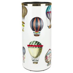 Fornasetti Umbrella Stand Palloni Hot-Air Balloons Handcolored on White