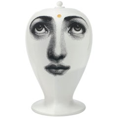 Vase Ajna noir/blanc/or de Fornasetti