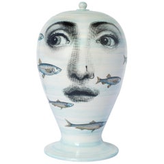 Fornasetti-Vase Passata di Pesci in Farbe