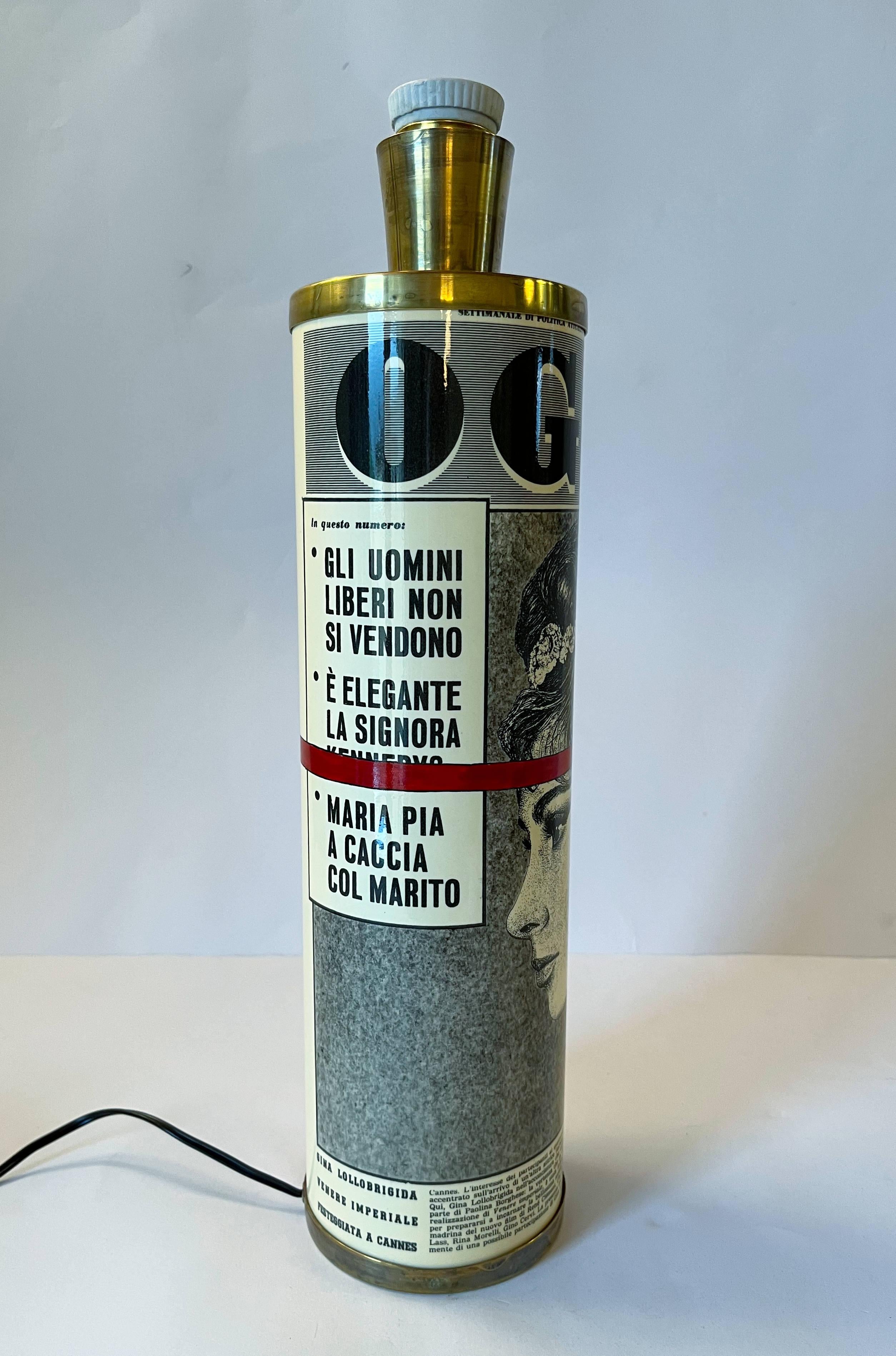 Mid-Century Modern FORNASETTI Vintage Table Lamp For Sale