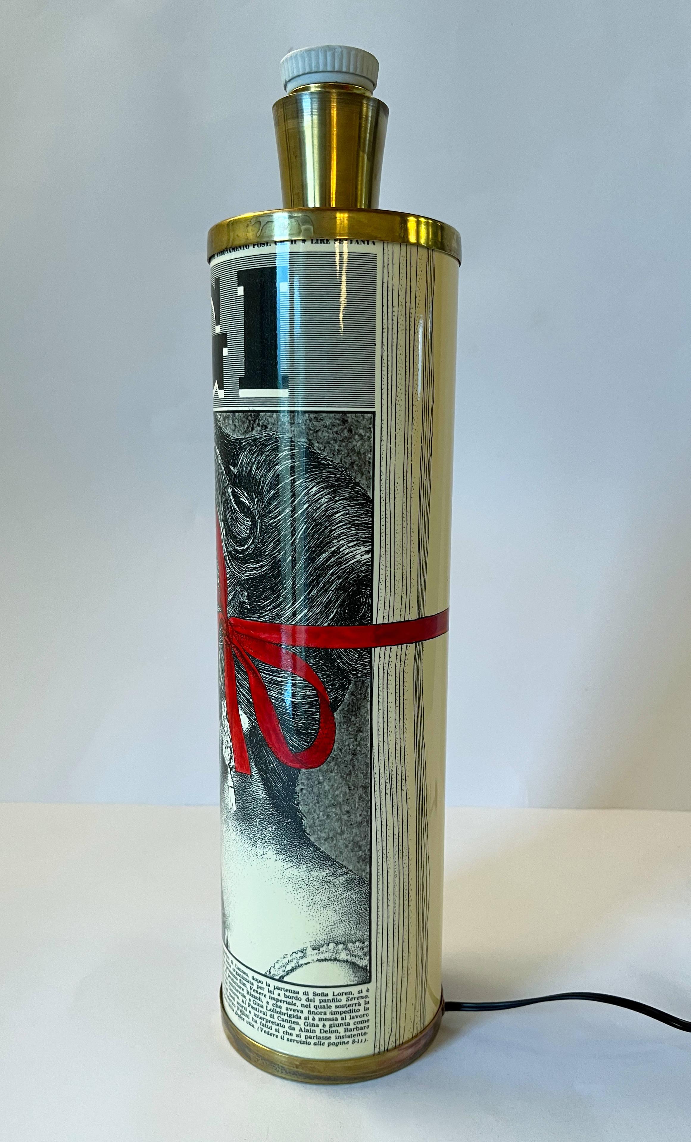 Italian FORNASETTI Vintage Table Lamp For Sale