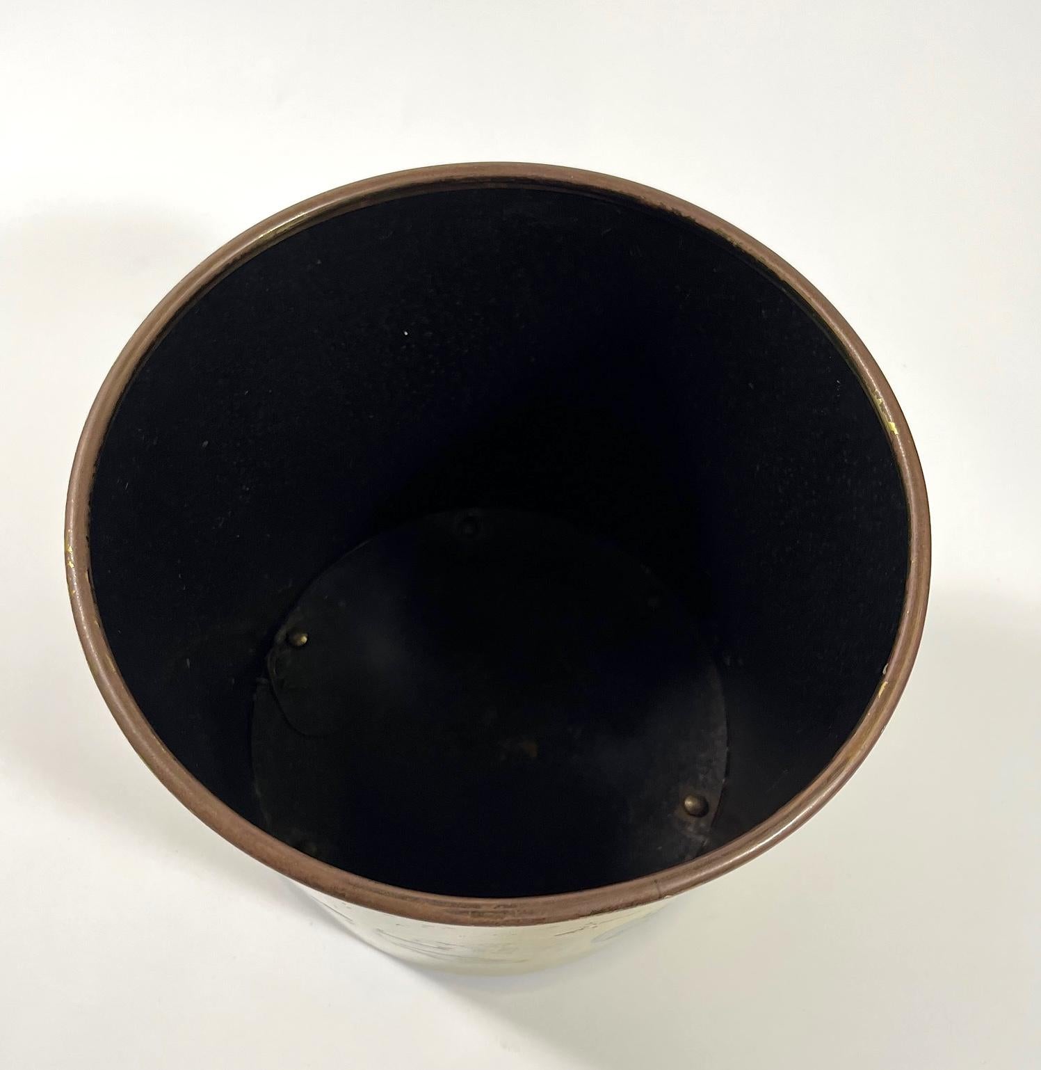 Fornasetti Papierkorb (Metall) im Angebot