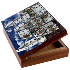 Fornasetti Wooden Box Città di Carte Surreal Landscape Hand Colored Wood